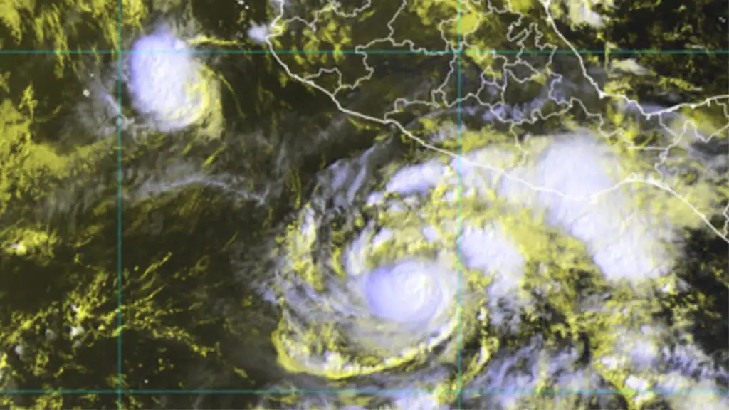 Trudy se intensificó a huracán categoría 1 en la escala Saffir-Simpson